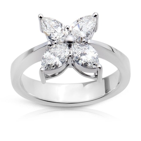 1,31 Karat Pırlanta Markiz Yüzük