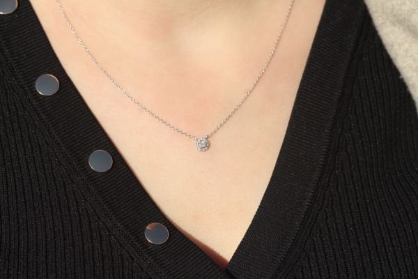 0,15 Karat Pırlanta Tasarım Kolye