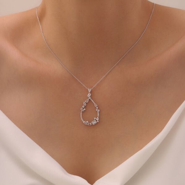 0,95 Karat Pırlanta Tasarım Kolye