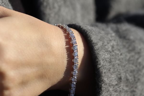 13,91 Karat Pırlanta Su yolu Bileklik