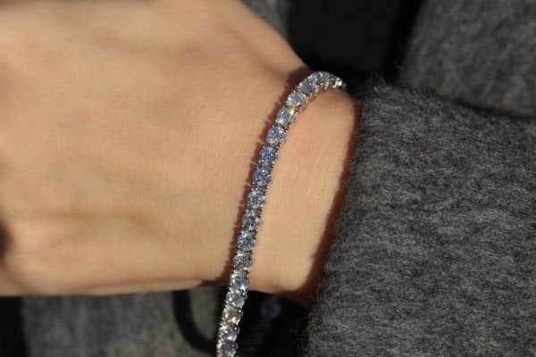 13,91 Karat Pırlanta Su yolu Bileklik