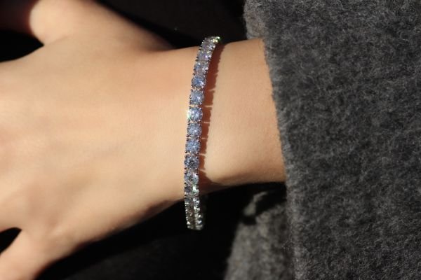 17,22 Karat Pırlanta Su yolu Bileklik