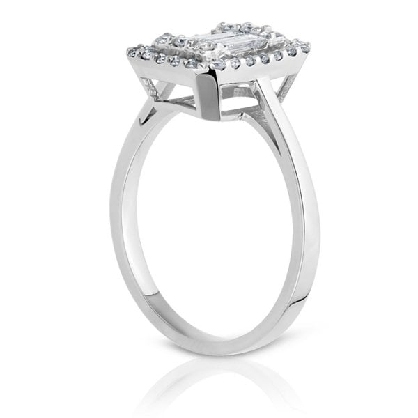 0,69 Karat Pırlanta Baget Yüzük