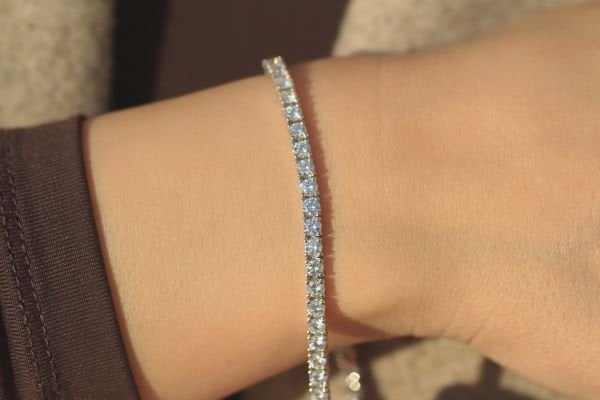 5.34 Karat Pırlanta Su yolu Bileklik