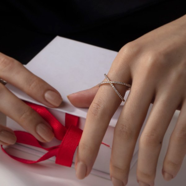 0,28 Karat Pırlanta Rose Yüzük