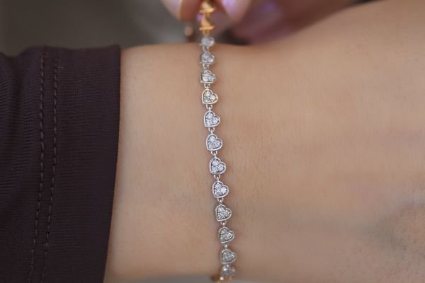 0,32 Karat Rose Pırlanta Tasarım Bileklik