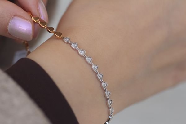 0,32 Karat Rose Pırlanta Tasarım Bileklik