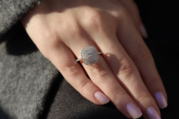 0,50 Karat Pırlanta Baget Yüzük