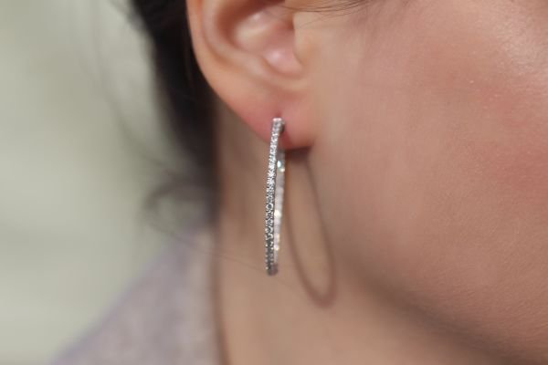 2,65 Karat Pırlanta Halka Küpe