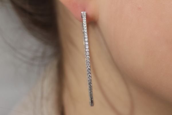 2,76 Karat Pırlanta Halka Küpe