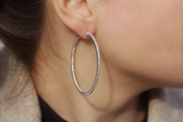 2,76 Karat Pırlanta Halka Küpe