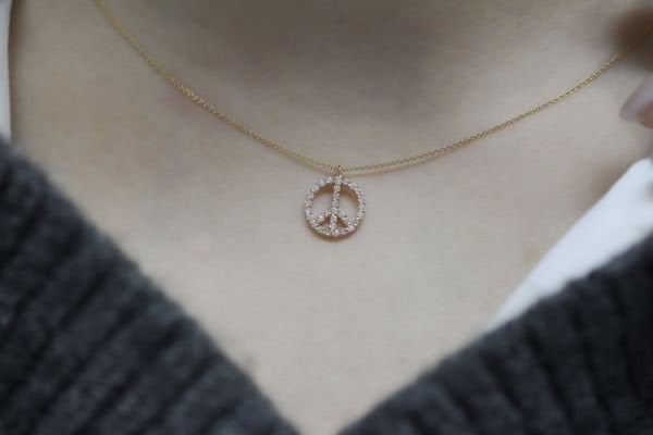 0,21 Karat Pırlanta Tasarım Kolye