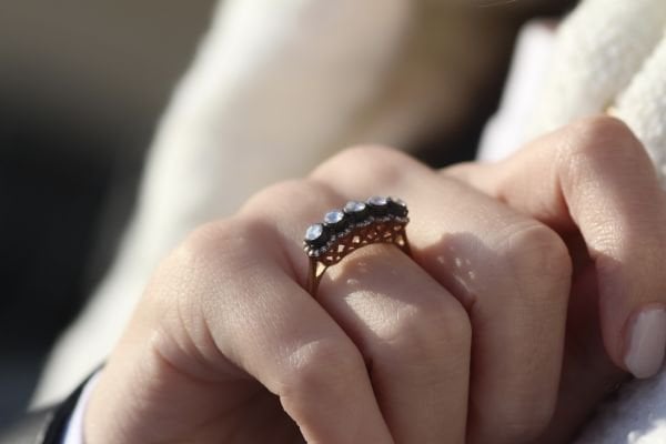 0,53 Karat Elmas Beştaş Yüzük