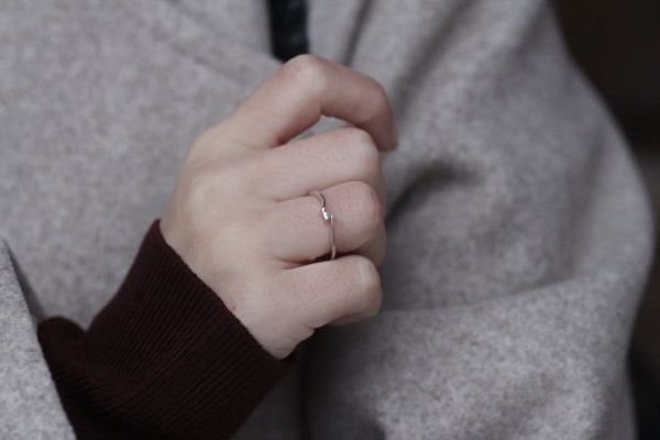 0,04 Karat Pırlanta Tektaş Yüzük