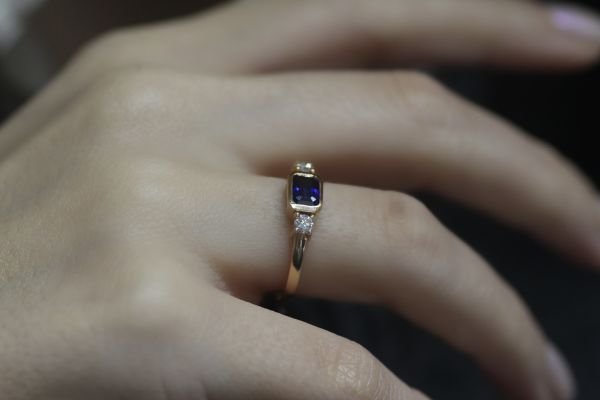 0,16 Karat Pırlanta Rose Vintage Yüzük