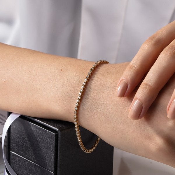 1,74 Karat Pırlanta Su Yolu Bileklik