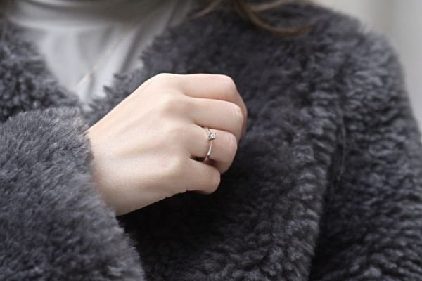 0,07 Karat Pırlanta Tektaş Yüzük