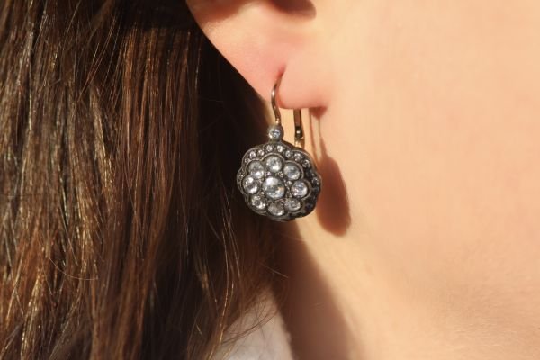 1,77 Karat Elmas Tasarım Küpe