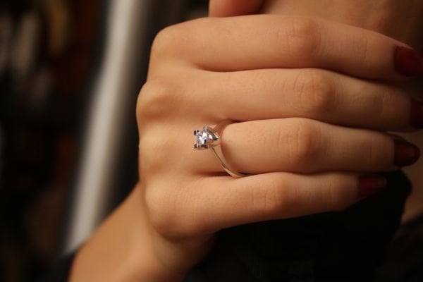 0,42 Karat Pırlanta Tektaş Yüzük