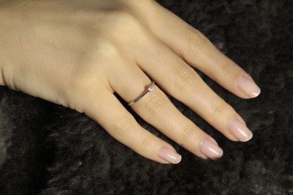 0,07 Karat Pırlanta Tektaş Yüzük