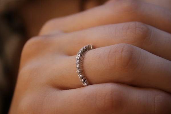 0,26 Karat Pırlanta Yarımtur Yüzük