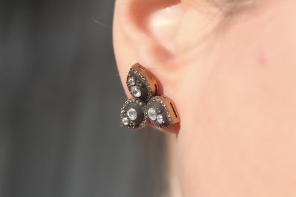 1,10 Karat Elmas Tasarım Küpe