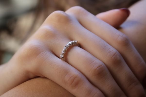 0,35 Karat Pırlanta Yarımtur Yüzük