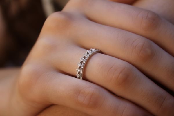 0,55 Karat Pırlanta Yarımtur Yüzük