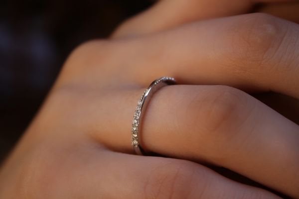 0,16 Karat Pırlanta Yarımtur Yüzük