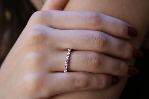 0,51 Karat Pırlanta Yarımtur Yüzük