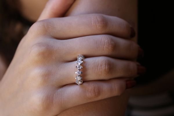 0,75 Karat Pırlanta Yarımtur Yüzük