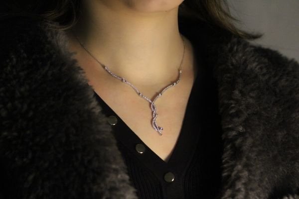 0,82 Karat Pırlanta Tasarım Kolye