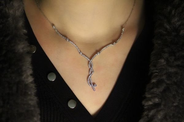 0,82 Karat Pırlanta Tasarım Kolye