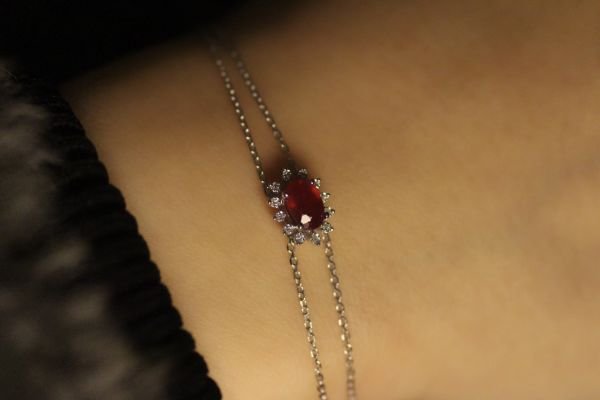 0,06 Karat Pırlanta Tasarım Bileklik