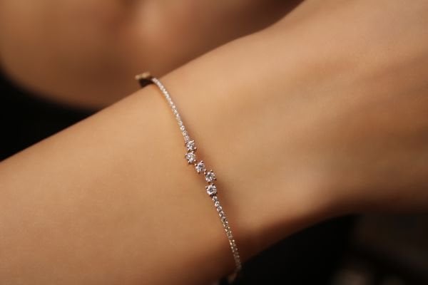 0,51 Karat Rose Pırlanta Tasarım Bileklik