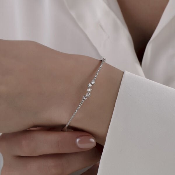 0,69 Karat Pırlanta Tasarım Bileklik