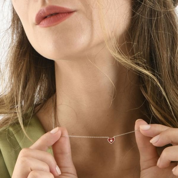 0,03 Karat Pırlanta Mineli Kolye