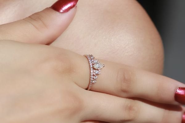 0,65 Karat Rose Tasarım Yüzük