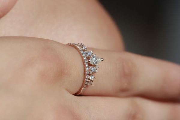 0,65 Karat Rose Tasarım Yüzük