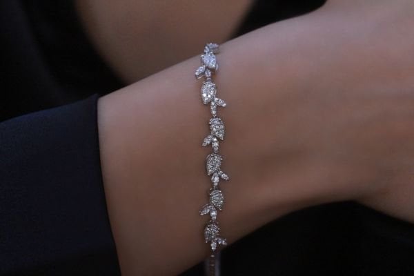 0,80 Karat Pırlanta Tasarım Bileklik