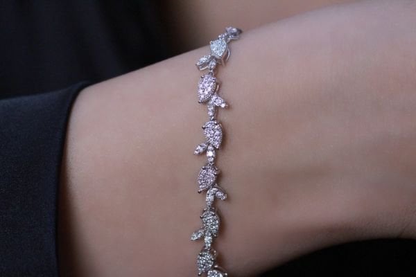 0,80 Karat Pırlanta Tasarım Bileklik