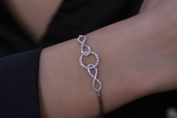 1,45 Karat Pırlanta Sonsuzluk Tasarımlı Bileklik