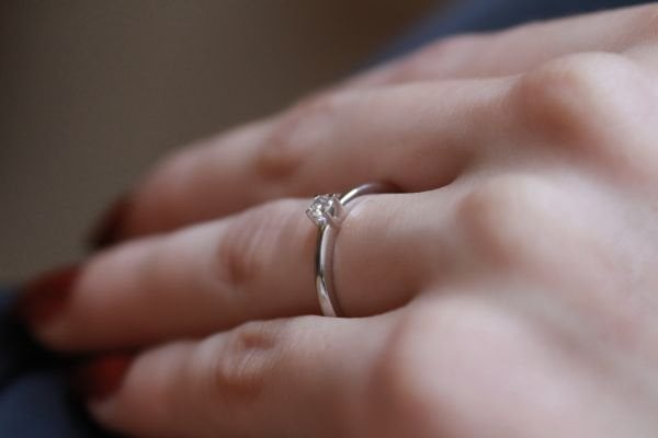 0,10 Karat Pırlanta Tektaş Yüzük