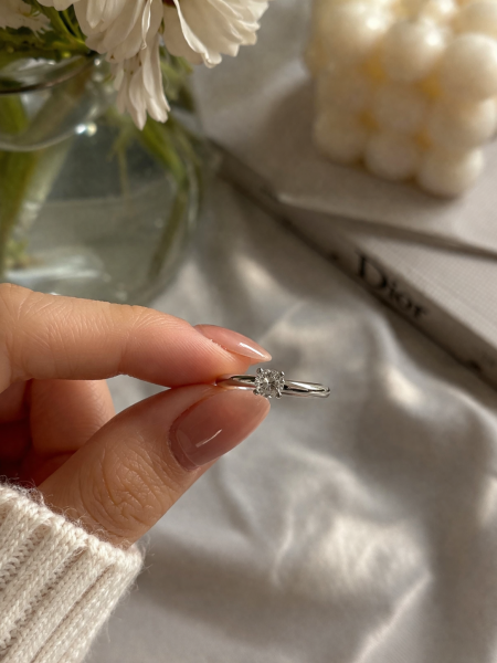 0,10 Karat Pırlanta Tektaş Yüzük