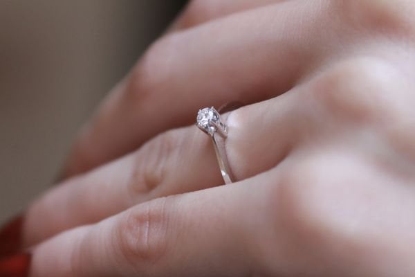 0,12 Karat Pırlanta Tektaş Yüzük