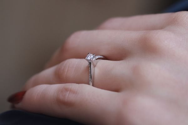 0,22 Karat Pırlanta Tektaş Yüzük