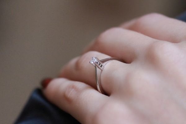 0,12 Karat Pırlanta Tektaş Yüzük