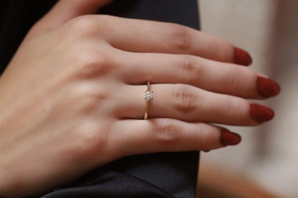 0,25 Karat Pırlanta Tektaş Yüzük