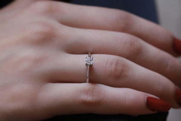 0,24 Karat Pırlanta Tektaş Yüzük