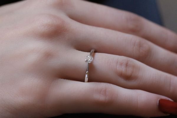 0,20 Karat Pırlanta Tektaş Yüzük